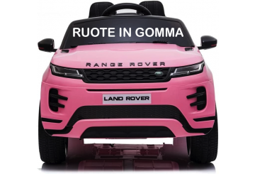 Auto Macchina Elettrica Range Rover Evoque 12v Ruote In Gomma Per Bambini Porte Apribili Con Telecomando Full Accessori (rosa)