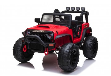 Auto Macchina Elettrica Fuoristrada Big Adventure 24v Rossa Per Bambini 2 Posti Full Optional Sedile In Pelle Telecomando Porte Apribili