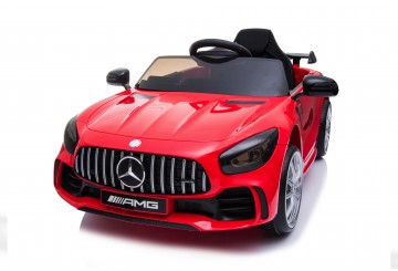 Auto Macchina Elettrica Per Bambini Mercedes Amg Gtr 12v Porte Apribili Full Optional Con Telecomando Rosso