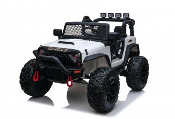 Auto Macchina Elettrica Fuoristrada Big Adventure 24v Per Bambini 2 Posti Ruote In Gomma Full Optional Sedile In Pelle Telecomando Porte Apribili