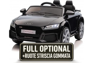 Auto Macchina Elettrica Per Bambini 12v Audi Tt Rs 6 Sedile Pelle Con Telecomando