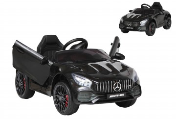 Auto Macchina Elettrica Per Bambini Mercedes Amg Gt 12v Porte Apribili Full Optional Con Telecomando Nero