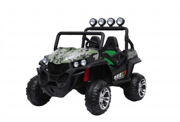 Auto Macchina Elettrica New Polar 24v Militare Per Bambini 2 Posti Full Optional Sedile Regolabile E Telecomando 