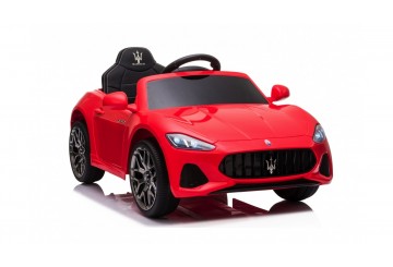 Macchina Elettrica Per Bambini 12v Maserati Grancabrio Rossa Con Sedile In Pelle Telecomando Porte Apribili Led E Suoni Mp3