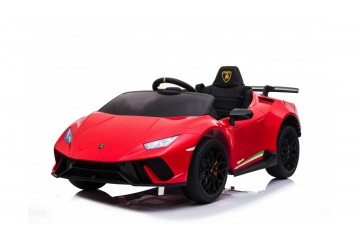 Auto Macchina Elettrica Per Bambini 12v Lamborghini Huracán Rossa Con Telecomando Porte Apribili Led E Suoni Mp3