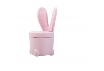 Sedia Portagiochi Bunny Rosa Per Bambini Mobiletto 2 In 1 Misure H53 X L32 X P32 