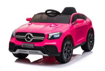 Auto Macchina Elettrica Per Bambini 12v Mercedes Glc Coupè Con Telecomando Rosa
