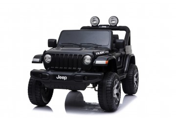 Auto Macchina Elettrica Jeep Wrangler Rubicon 12v Per Bambini Porte Apribili Con Telecomando Full Accessori (nera)