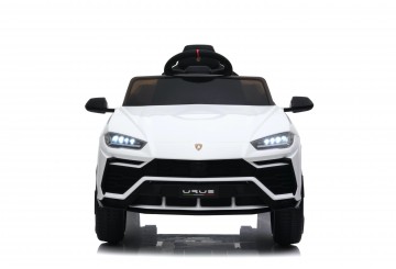 Auto Macchina Elettrica Per Bambini 12v Lamborghini Urus Bianca Con Telecomando Porte Apribili Led E Suoni Mp3