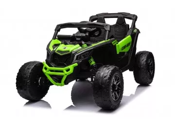 Auto Macchina Elettrica Per Bambini 24v Utv Can Am Maverick  Telecomando 2 Motori Da 200w Porte Apribili Verde