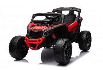 Auto Macchina Elettrica Per Bambini 24v Utv Can Am Maverick  Telecomando 2 Motori Da 200w Porte Apribili Rossa