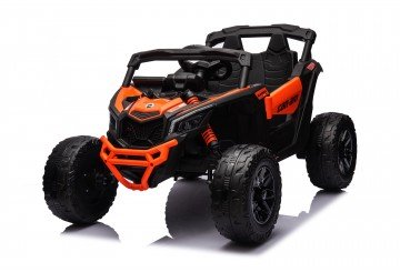 Auto Macchina Elettrica Per Bambini 24v Utv Can Am Maverick Full Optional Telecomand Doppio Motore Toyscar Orange