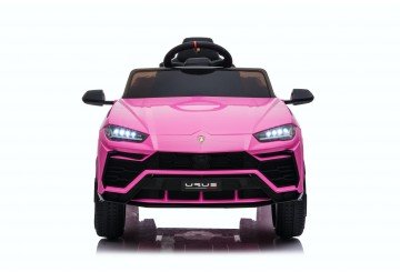 Auto Macchina Elettrica Per Bambini 12v Lamborghini Urus Con Telecomando Rosa Porte Apribili Led E Suoni Mp3