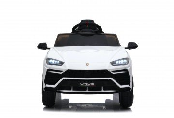 Auto Macchina Elettrica Per Bambini 12v Lamborghini Urus Bianca Con Telecomando Porte Apribili Led E Suoni Mp3