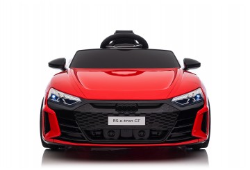 Auto Macchina Elettrica Per Bambini 12v Audi Rs E-tron Gt Sedile Pelle Con Telecomando Rossa