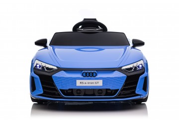 Auto Macchina Elettrica Per Bambini 12v Audi Rs E-tron Gt Sedile Pelle Con Telecomando Blue