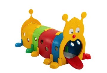 Bruco Tunnel Modulare Per Bambini H108 X L185 X L100 Cm