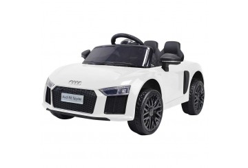 Auto Macchina Elettrica 12v R8 Spyder Per Bambini Led Mp3 Con Telecomando Sedile In Pelle