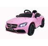 Auto Elettrica per Bambini 12V Mercedes C63 AMG Rosa Porte Apribili con telecomando