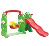 Scivolo per Bambini con Altalena Giardino Esterni Interno Multifunzione con canestro H87 x L169 x L112