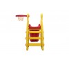 Scivolo Per bambini Esterni Interno Giardino Con Basket Multifunzione H110 X L170 X L85 Castornino Alta Resistenza Eco-Friendly 