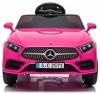 Auto Macchina Elettrica per Bambini 12V Mercedes CLS 350 AMG ROSA con Sedile in Pelle Telecomando 2.4 GHz Porte Apribili e MP3