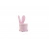 Sedia Portagiochi Bunny Rosa per Bambini Mobiletto 2 in 1 misure H53 x L32 x P32 