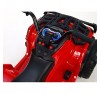 Super Quad Lander elettrico per Bambini 12V doppio motore Full optional con Ammortozzatori Rosso con Telecomando