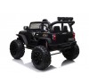 Auto Macchina Elettrica Fuoristrada Big Adventure 24V Nera per Bambini 2 Posti Full Optional sedile in pelle telecomando porte apribili