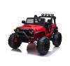 Auto Macchina Elettrica Fuoristrada Big Adventure 24V Rossa per Bambini 2 Posti Full Optional sedile in pelle telecomando porte apribili