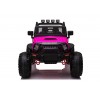 Auto Macchina Elettrica Fuoristrada Big Adventure 24V Rosa per Bambini 2 Posti Full Optional sedile in pelle telecomando porte apribili