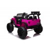 Auto Macchina Elettrica Fuoristrada Big Adventure 24V Rosa per Bambini 2 Posti Full Optional sedile in pelle telecomando porte apribili