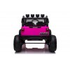 Auto Macchina Elettrica Fuoristrada Big Adventure 24V Rosa per Bambini 2 Posti Full Optional sedile in pelle telecomando porte apribili