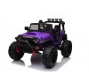 Auto Macchina Elettrica Fuoristrada Big Adventure 24V Viola per Bambini 2 Posti Full Optional sedile in pelle telecomando porte apribili