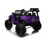 Auto Macchina Elettrica Fuoristrada Big Adventure 24V Viola per Bambini 2 Posti Full Optional sedile in pelle telecomando porte apribili