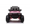 Auto Macchina Elettrica Fuoristrada Big Adventure 24V rose per Bambini 2 Posti Full Optional sedile in pelle telecomando porte apribili