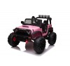 Auto Macchina Elettrica Fuoristrada Big Adventure 24V rose per Bambini 2 Posti Full Optional sedile in pelle telecomando porte apribili