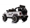 Auto Macchina Elettrica per Bambini Fuoristrada Bianca 12V MP3 Led con Telecomando Full Optional Sedili in Pelle