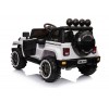 Auto Macchina Elettrica per Bambini Fuoristrada Bianca 12V MP3 Led con Telecomando Full Optional Sedili in Pelle