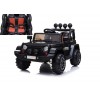 Auto Macchina Elettrica Fuoristrada Adventure per Bambini Nera 12V MP3 Led con Telecomando Full Optional Sedili in Pelle