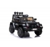 Auto Macchina Elettrica Fuoristrada Adventure per Bambini Nera 12V MP3 Led con Telecomando Full Optional Sedili in Pelle