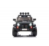 Auto Macchina Elettrica Fuoristrada Adventure per Bambini Nera 12V MP3 Led con Telecomando Full Optional Sedili in Pelle