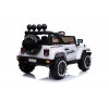 Auto Macchina Elettrica per Bambini Fuoristrada Bianca 12V MP3 Led con Telecomando Full Optional Sedili in Pelle