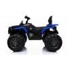 Super Quad elettrico Maverick per Bambini 12V doppio motore Full optional con Ammortozzatori Bianco Nero/Blue