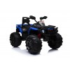 Super Quad elettrico Maverick per Bambini 12V doppio motore Full optional con Ammortozzatori Bianco Nero/Blue