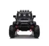 Auto Macchina Elettrica Fuoristrada Big Adventure 24V Nera per Bambini 2 Posti RUOTE IN GOMMA Full Optional sedile in pelle telecomando porte apribili
