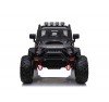 Auto Macchina Elettrica Fuoristrada Big Adventure 24V Nera per Bambini 2 Posti RUOTE IN GOMMA Full Optional sedile in pelle telecomando porte apribili