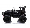 Auto Macchina Elettrica Fuoristrada Big Adventure 24V Nera per Bambini 2 Posti RUOTE IN GOMMA Full Optional sedile in pelle telecomando porte apribili