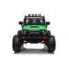 Auto Macchina Elettrica Fuoristrada Big Adventure 24V Verde per Bambini 2 RUOTE IN GOMMA  Posti Full Optional sedile in pelle telecomando porte apribili