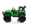 Auto Macchina Elettrica Fuoristrada Big Adventure 24V Verde per Bambini 2 RUOTE IN GOMMA  Posti Full Optional sedile in pelle telecomando porte apribili